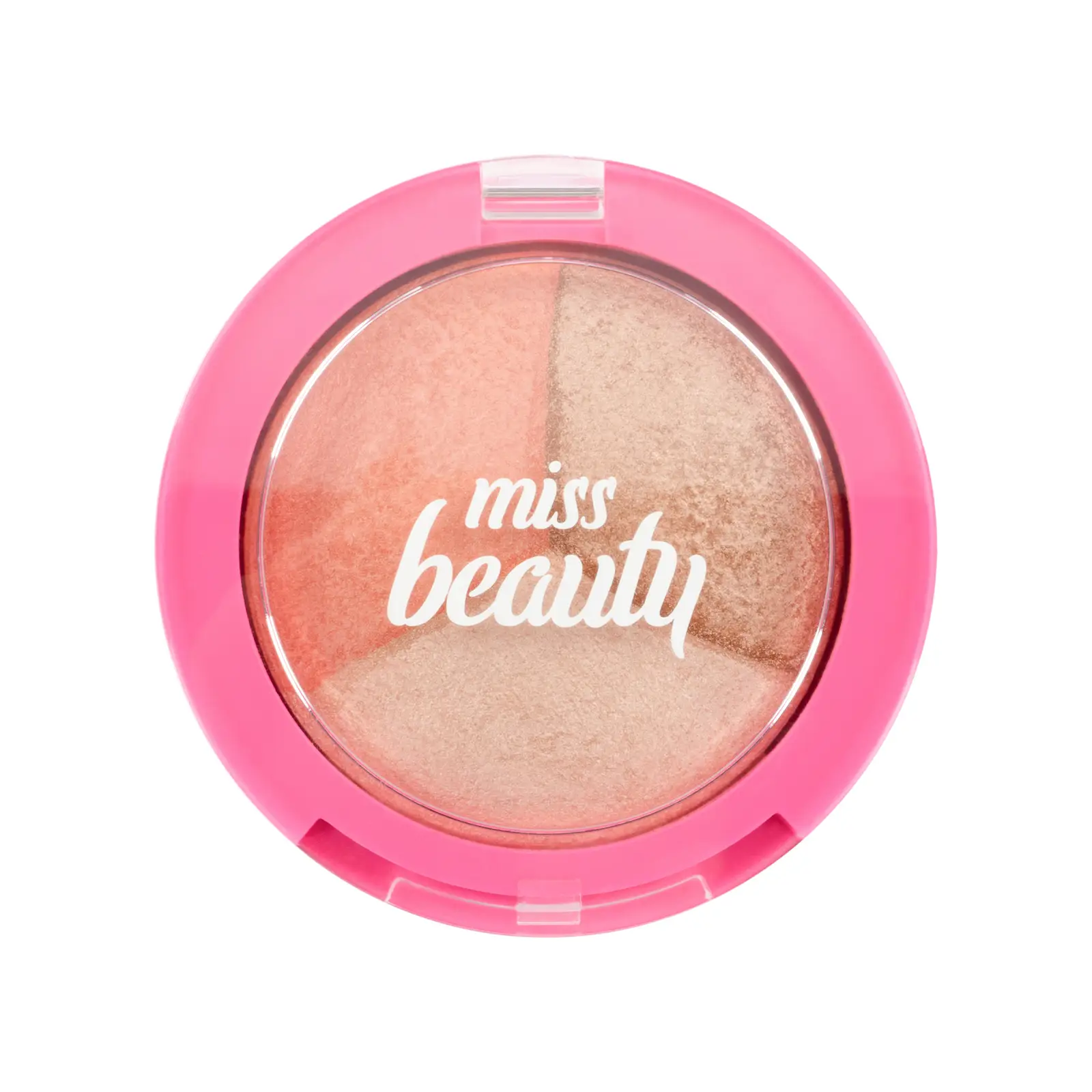 Румяна-хайлайтер для лица Golden Rose Miss Beauty GlowBaked Trio