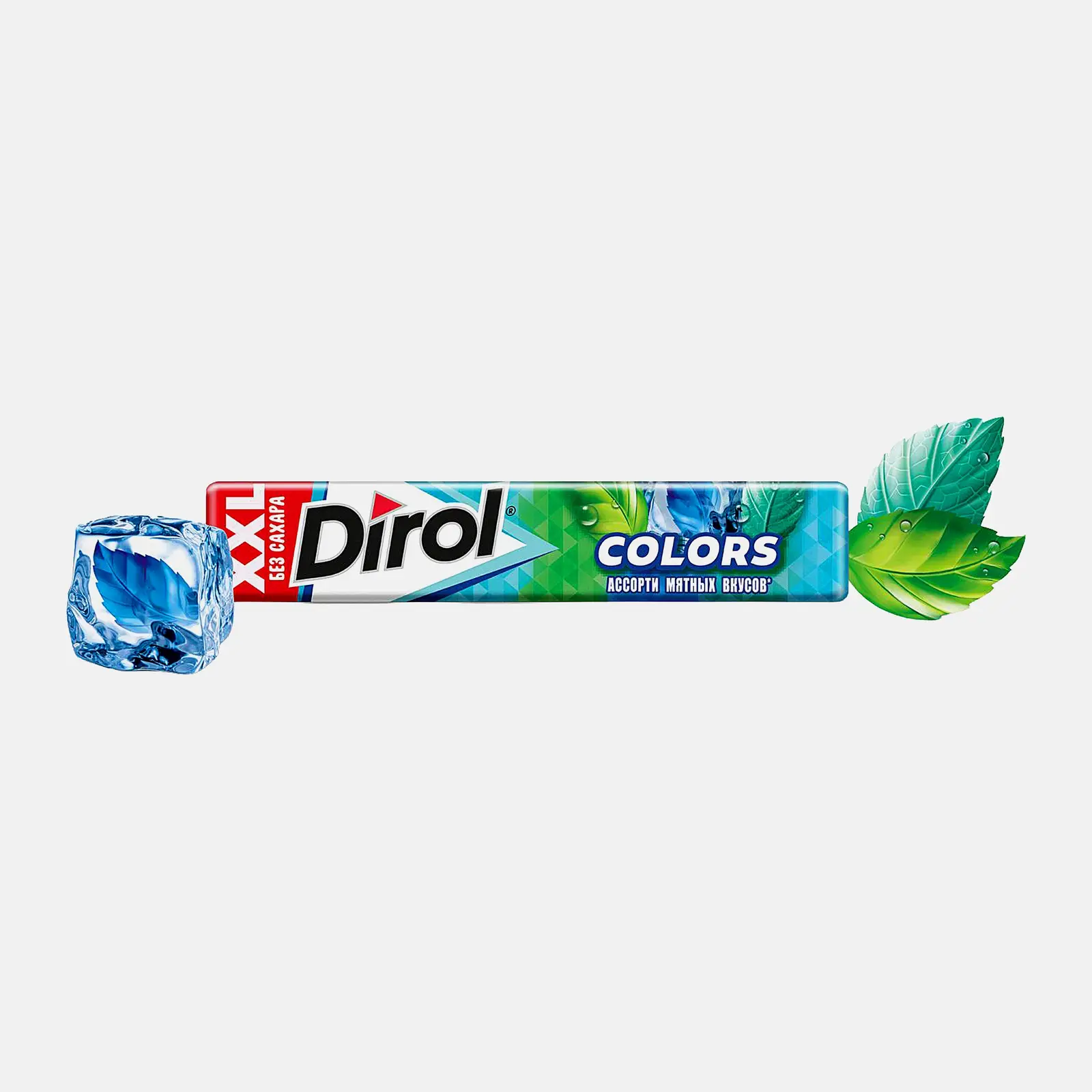 Изображение товара Жевательная резинка Dirol Colors XXL ассорти мятных вкусов 19г Изображение товара Жевательная резинка Dirol Colors XXL ассорти мятных вкусов 19г