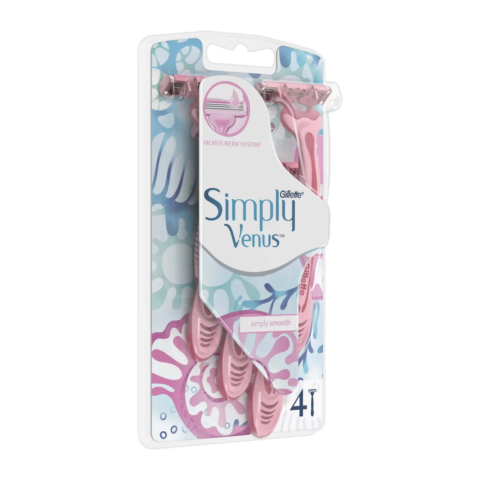 Бритвы Venus 3 одноразовые женские 3лезвия 4шт