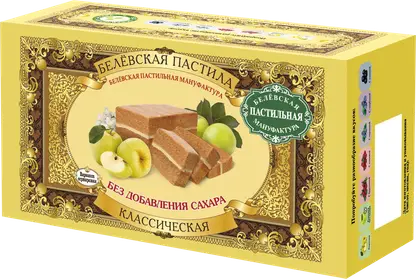 Изображение товара Пастила Классическая без сахара Белёвская 100г натуральное лакомство