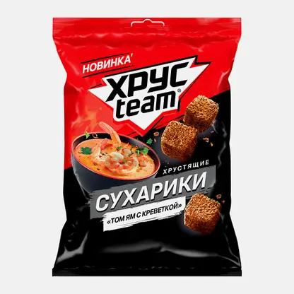 Сухарики том ям с креветкой Хрусteam 40г