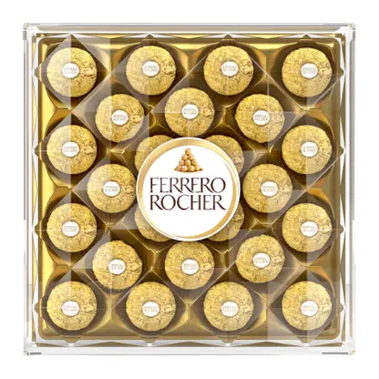 Изображение товара Конфеты шоколадные Ferrero Rocher из молочного шоколада с начинкой из крема и лесного ореха 300г