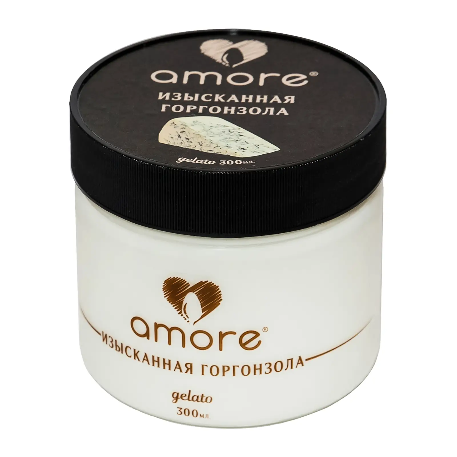 Изображение товара Мороженое Аморе Горгонзола 250г с уникальным вкусом сырной нотки