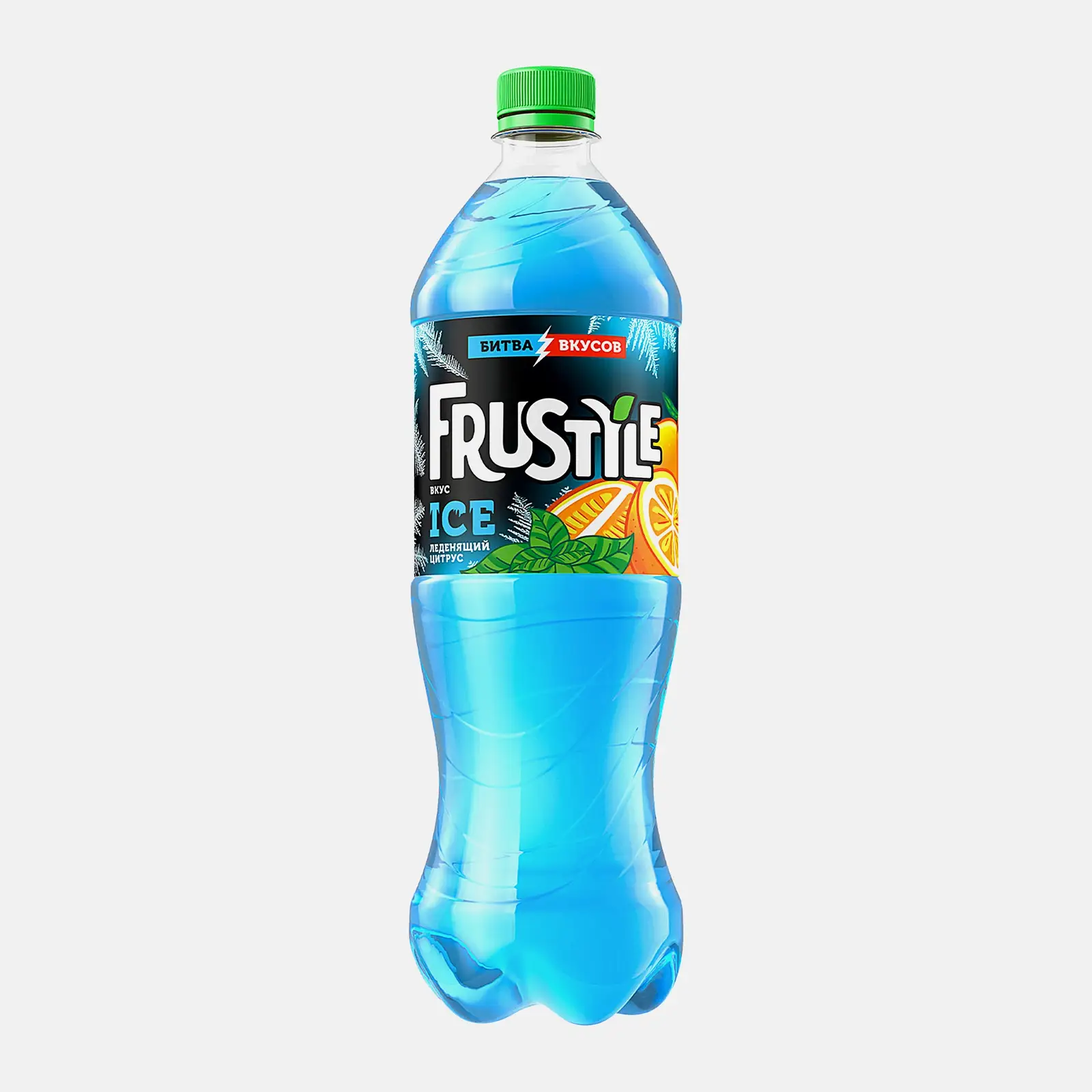 Газированный напиток со вкусом мандарина и мяты Frustyle Леденящий Цитрус 1л