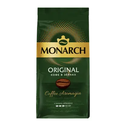 Изображение товара Кофе в зернах Monarch Original натуральный 230г арабика и робуста