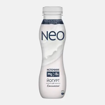 Йогурт питьевой классический с магнием и витамином B6 Neo 1.9% 260г