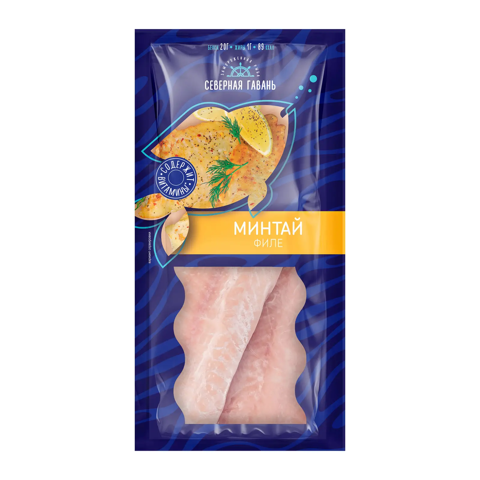 Изображение товара Филе минтая Магнит в замороженном виде 600г