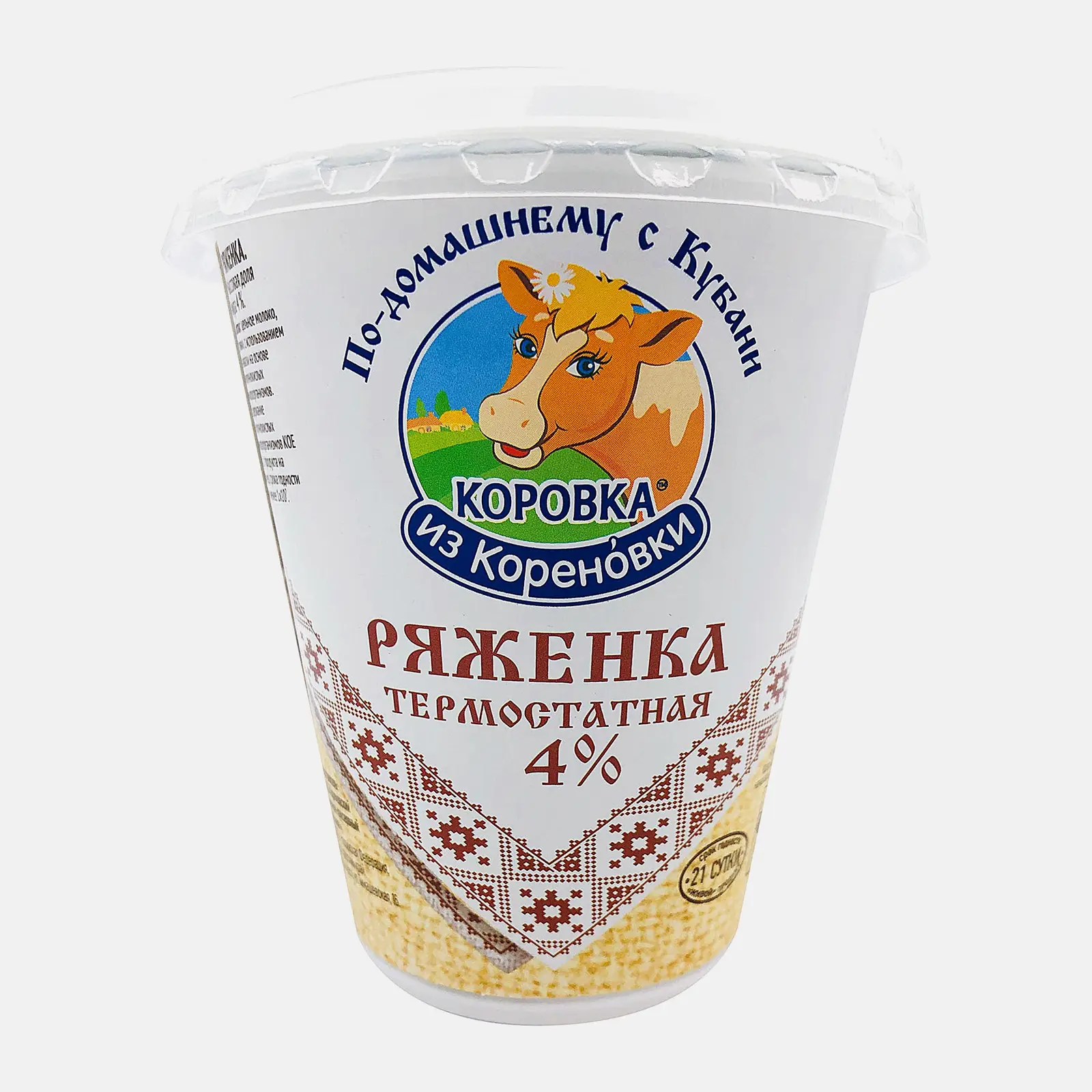 Ряженка Коровка из Кореновки термостатная 4% 300мл