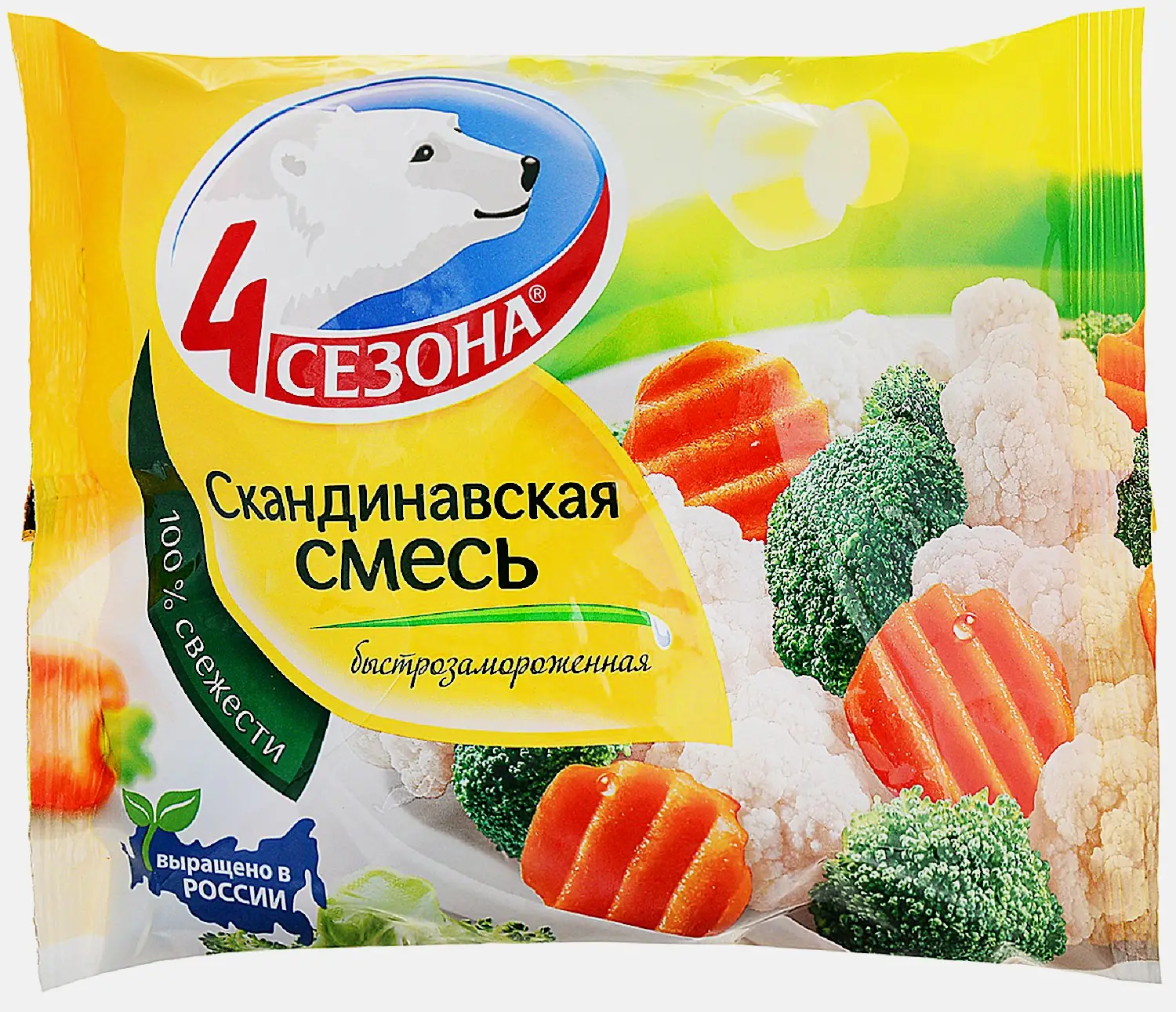 Скандинавская смесь 4 Сезона быстрозамороженная 400г Скандинавская смесь 4 Сезона быстрозамороженная 400г