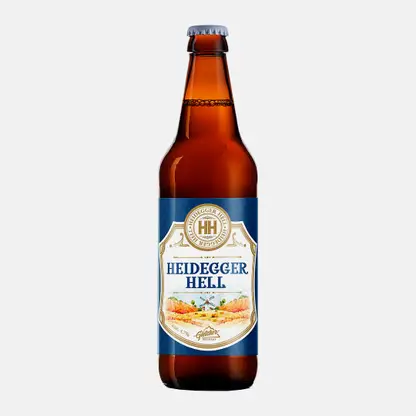 Пиво Heidegger Hell светлое фильтрованное 4.7% 500мл