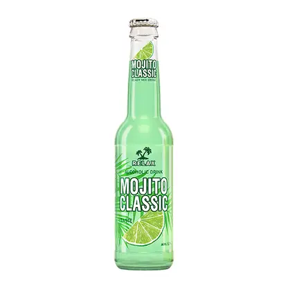 Пивной напиток Relax Mojito Classic нефильтрованный пастеризованный 5.5% 330мл