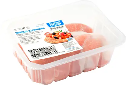 Изображение товара Шницель Агро-Белогорье из свинины полуфабрикат 700г