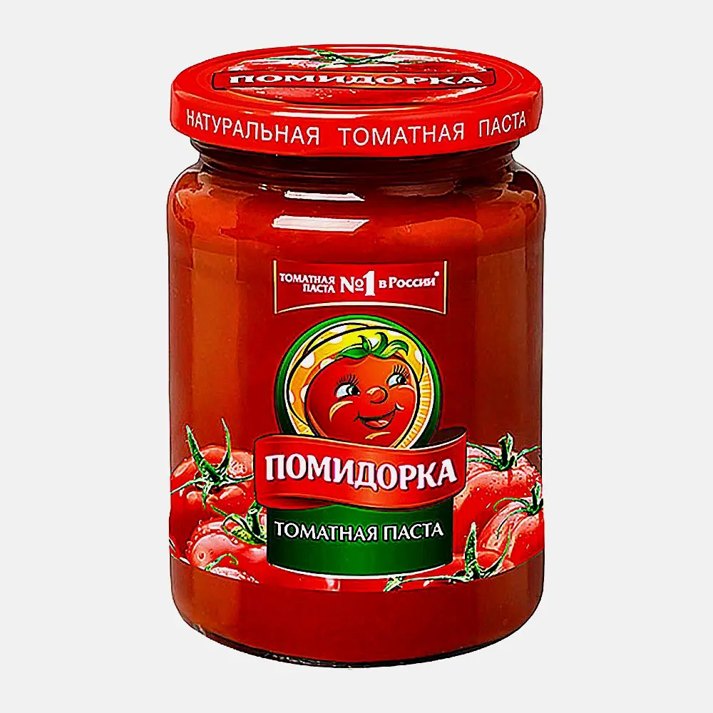 Изображение товара Томатная паста Помидорка 250 мл натуральный вкус без красителей