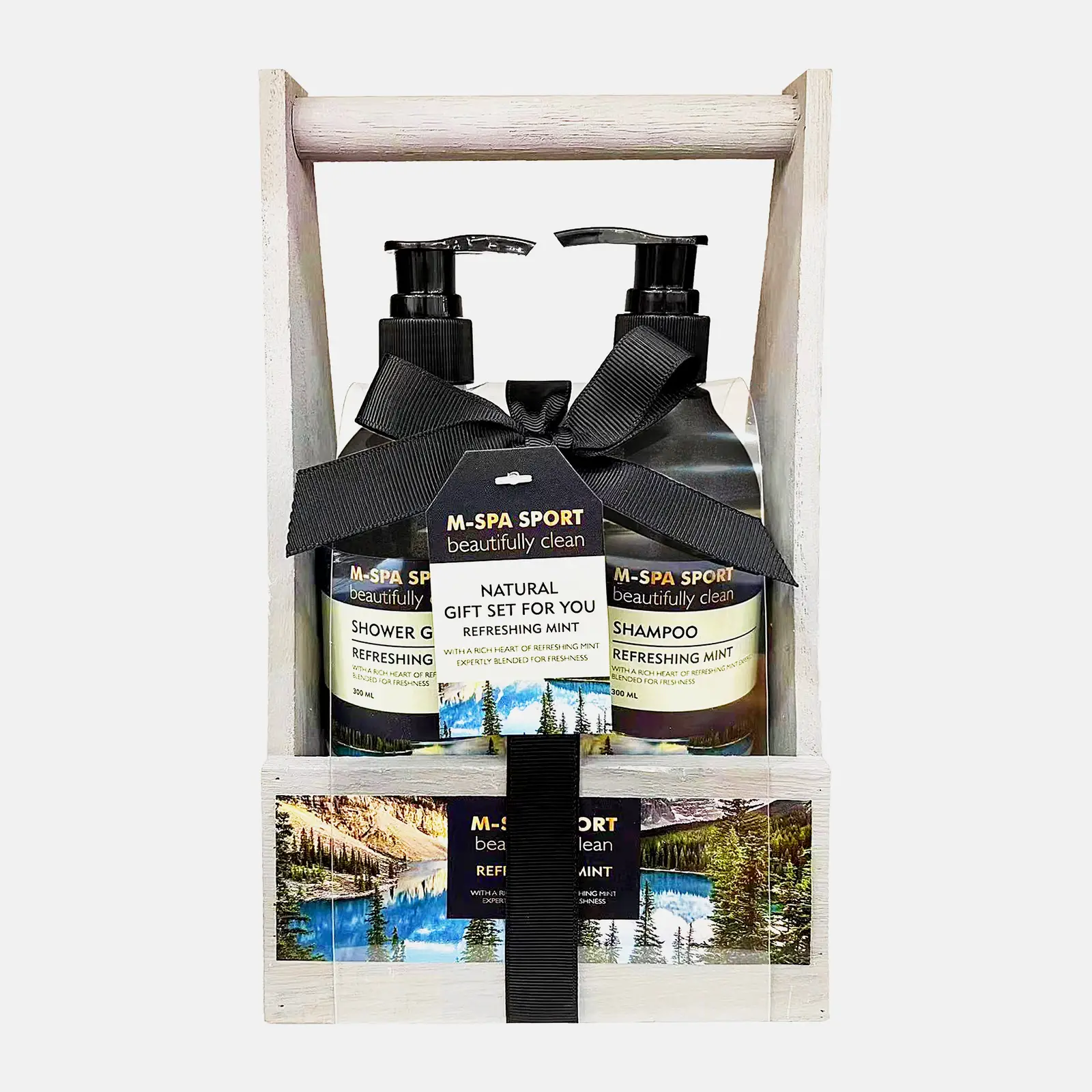 Подарочный набор Nature Гель для душа 300мл + Шампунь для волос мужской свежий 300мл в ассортименте