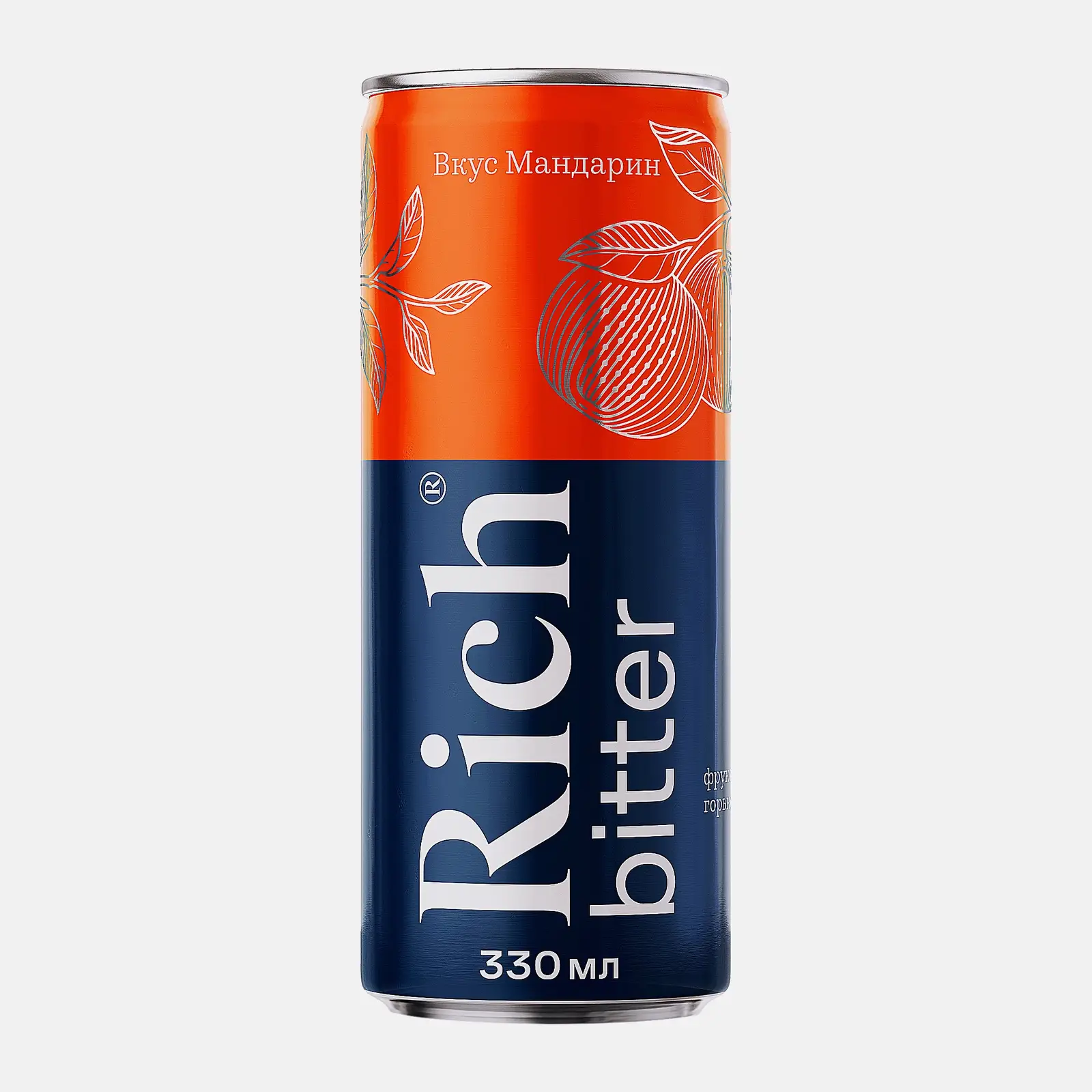 Изображение товара Газированный напиток Rich мандариновый 330мл Жестяная банка