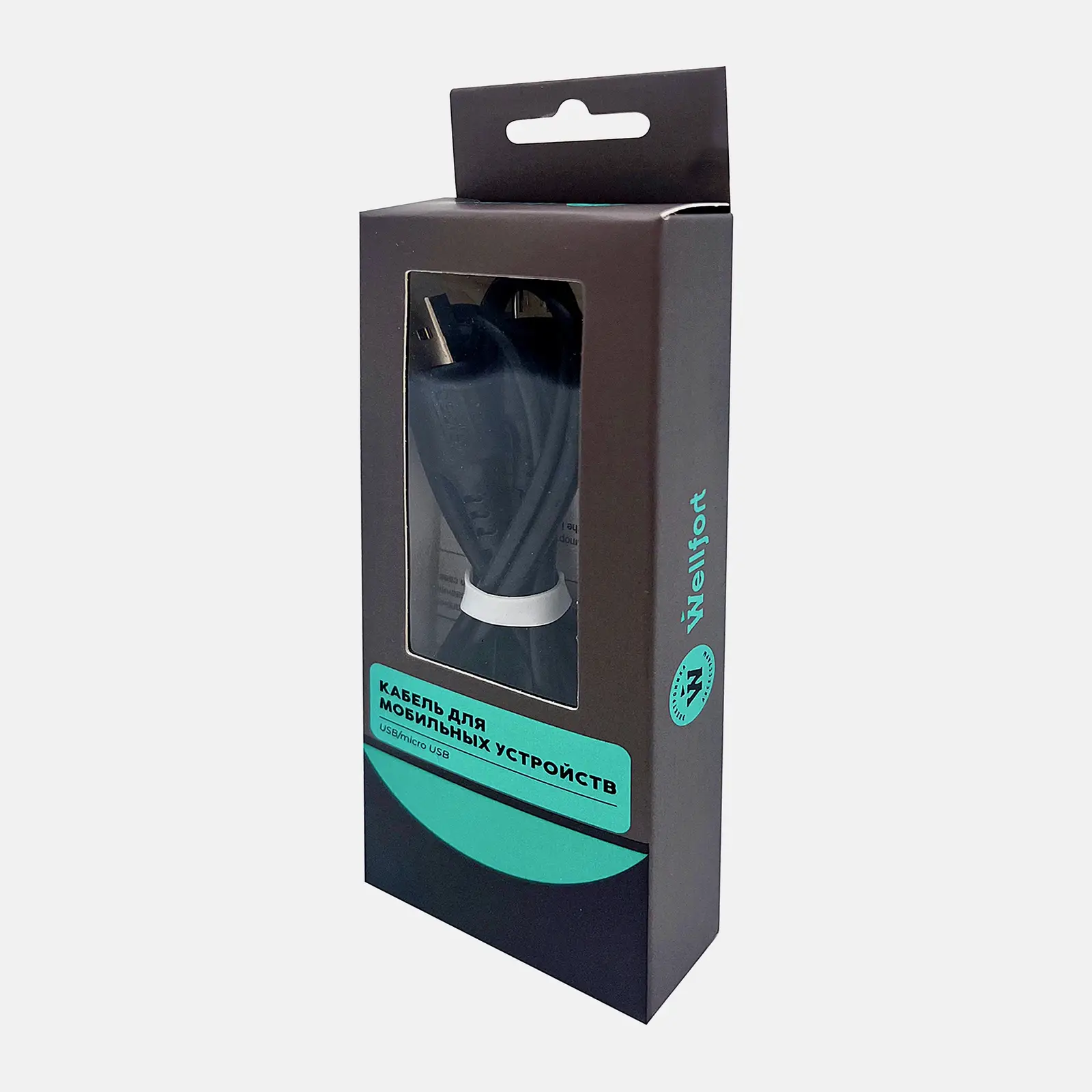 Кабель Wellfort micro USB 80090569 2А 1м