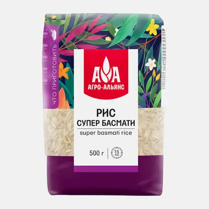 Рис Агро-альянс супер басмати 500г