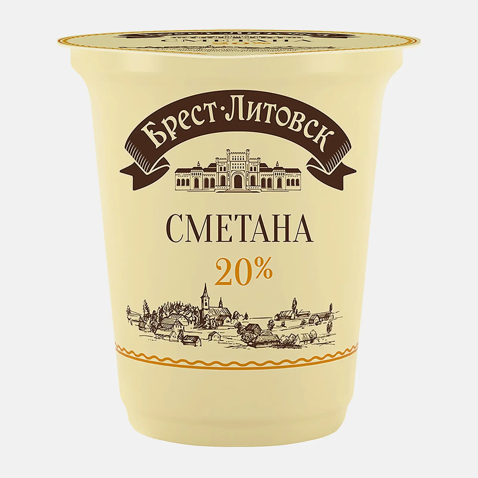 Изображение товара Сметана Брест-Литовск 20% 300г натуральный кисломолочный продукт