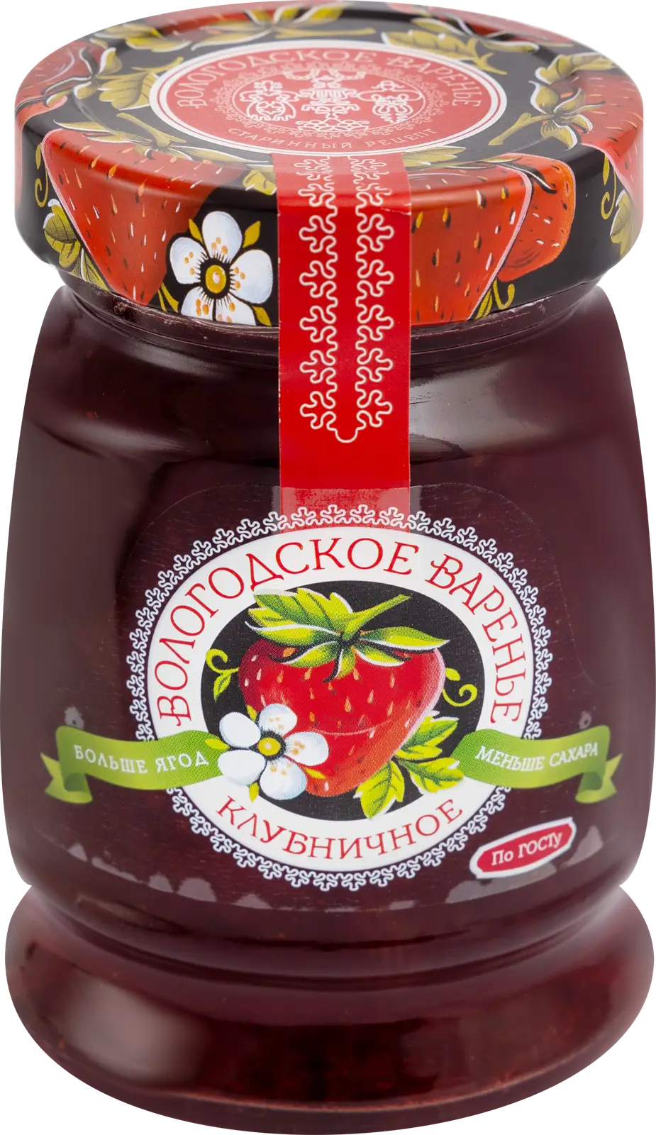 Клубничное варенье Вологодское варенье 370г — в каталоге на сайте сети  Магнит | Краснодар