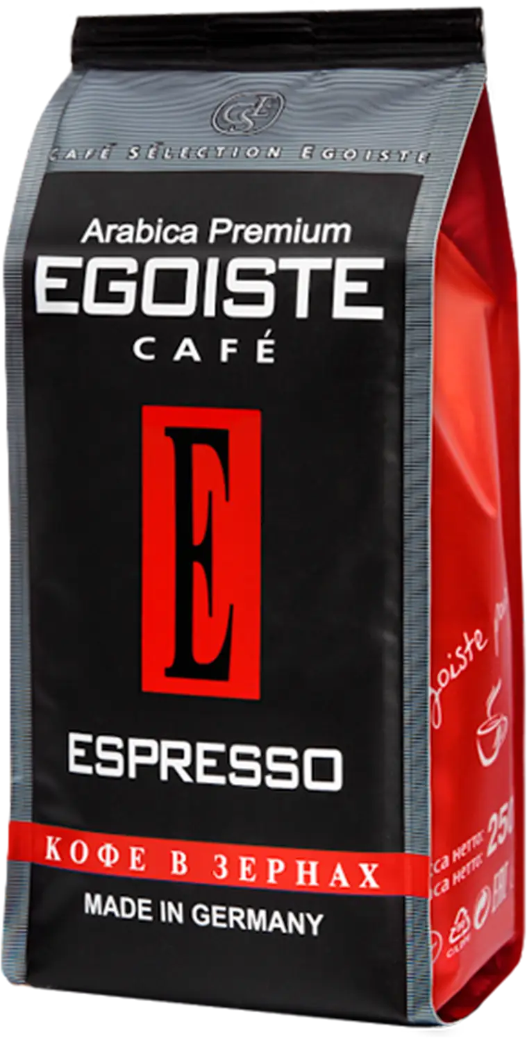 Кофе в зернах Egoiste Espresso 250г — в каталоге на сайте сети Магнит |  Краснодар