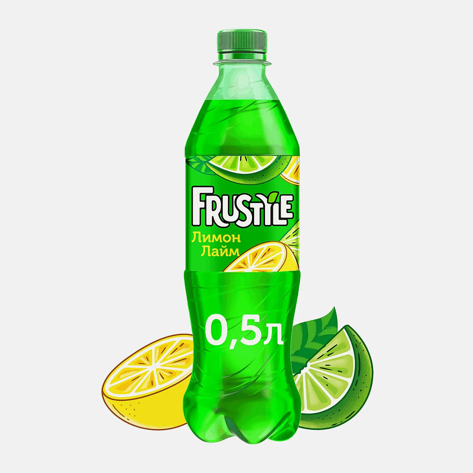 Изображение товара Газированный напиток Frustyle Лимон лайм 500 мл освежающий цитрусовый вкус