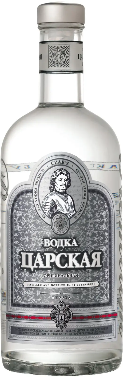 Изображение товара Водка Царская Оригинальная 40% 1л