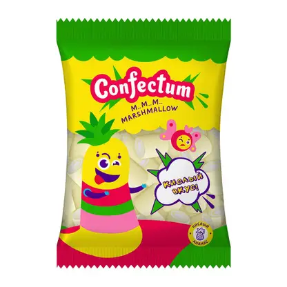 Изображение товара Маршмеллоу со вкусом кислого ананаса Confectum 50г
