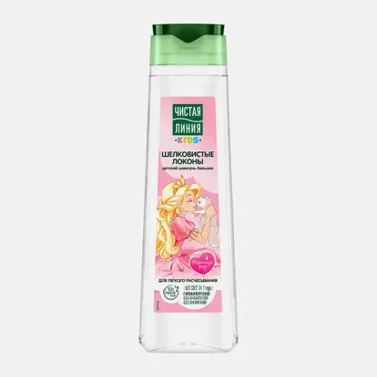 Шампунь-бальзам Шелковистые локоны 1+ Чистая линия Kids 400мл