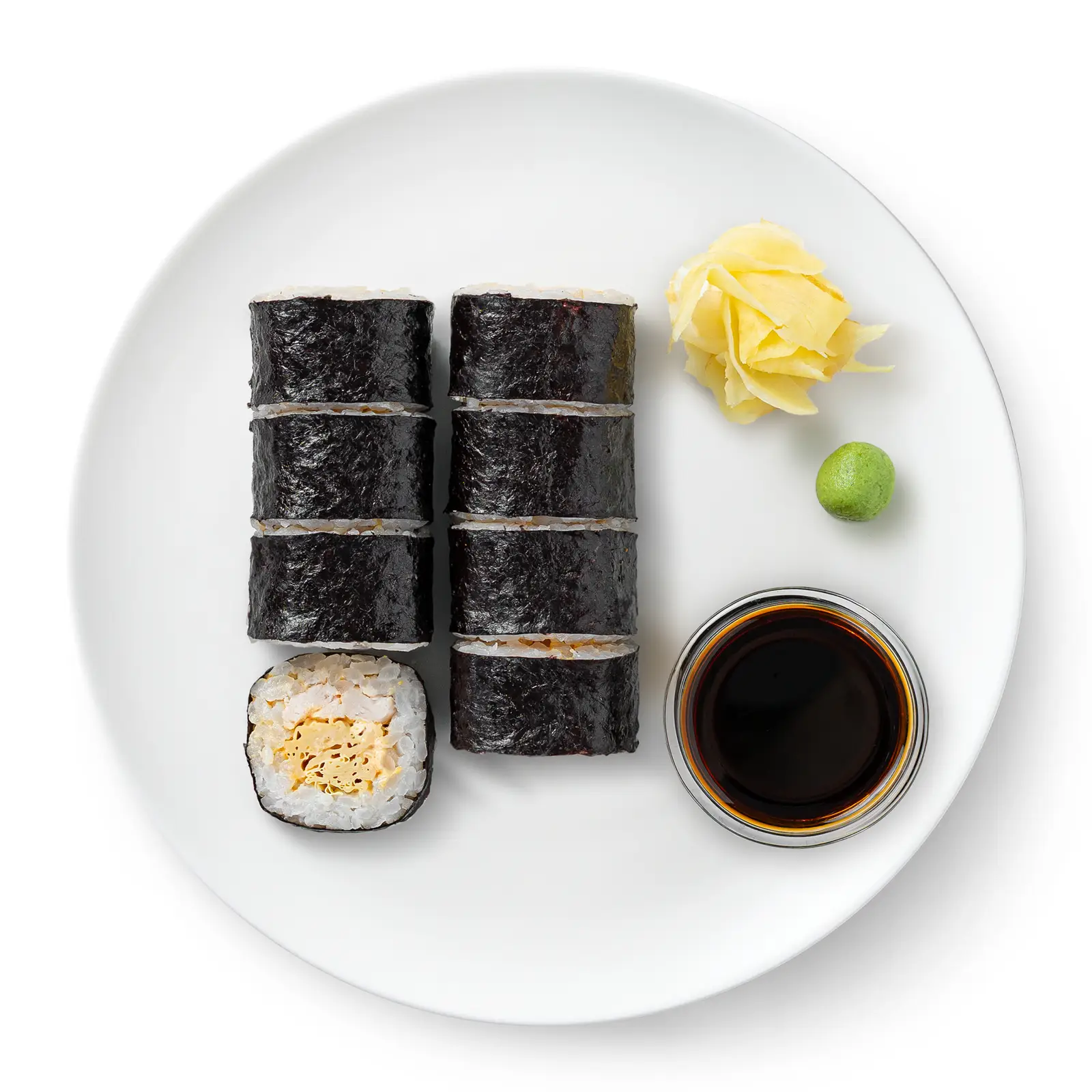 Изображение товара Роллы с курицей и спаржей 235г Йуми - острые японские роллы с соусами