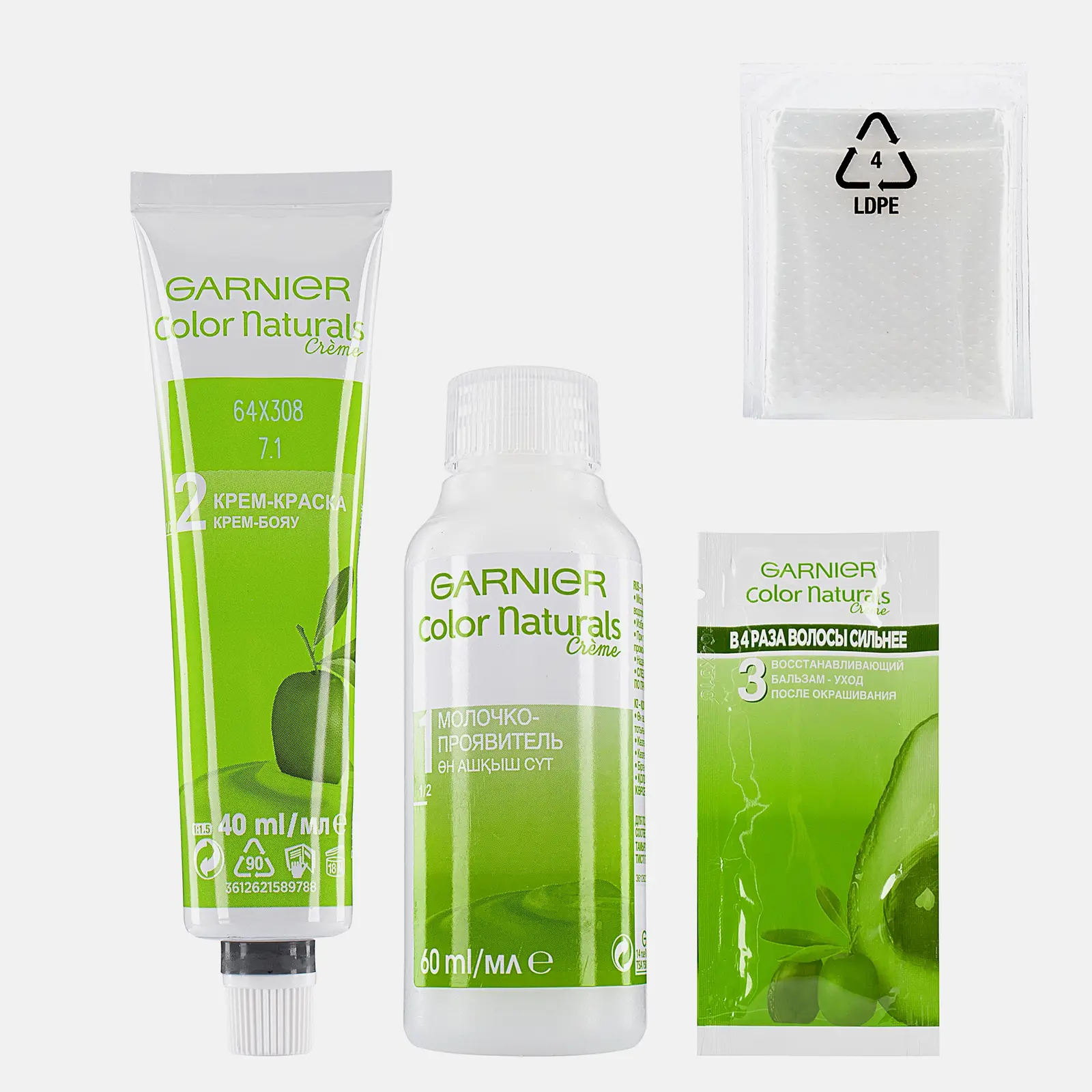 Стойкая крем-краска для волос Garnier Color Naturals Питательная оттенок 7.1 Ольха