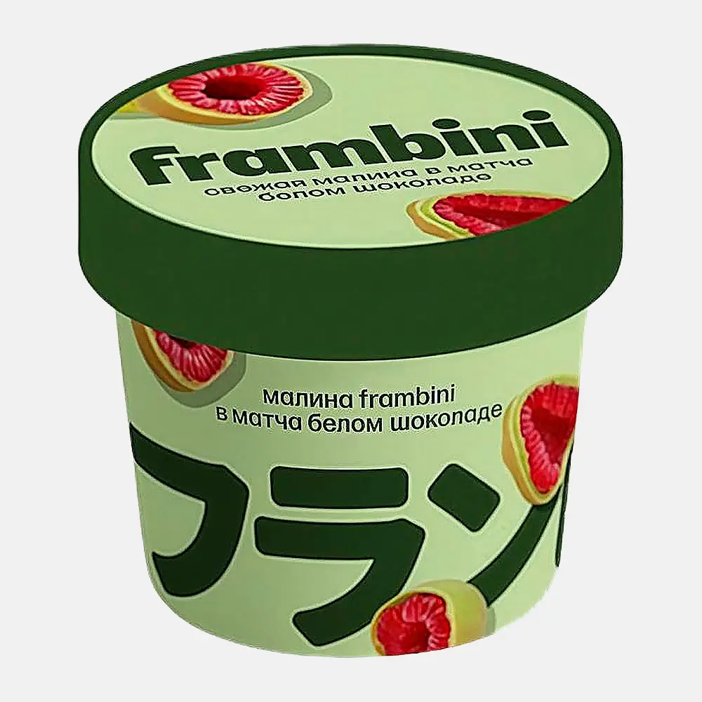 Изображение товара Десерт Малина белый шоколад с чаем матча Frambini 130г Изображение товара Десерт Малина белый шоколад с чаем матча Frambini 130г