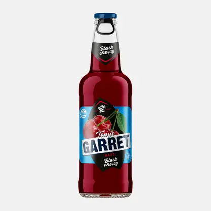 Пивной напиток Tonys Garret Hard Black Cherry пастеризованный 4.6% 400мл