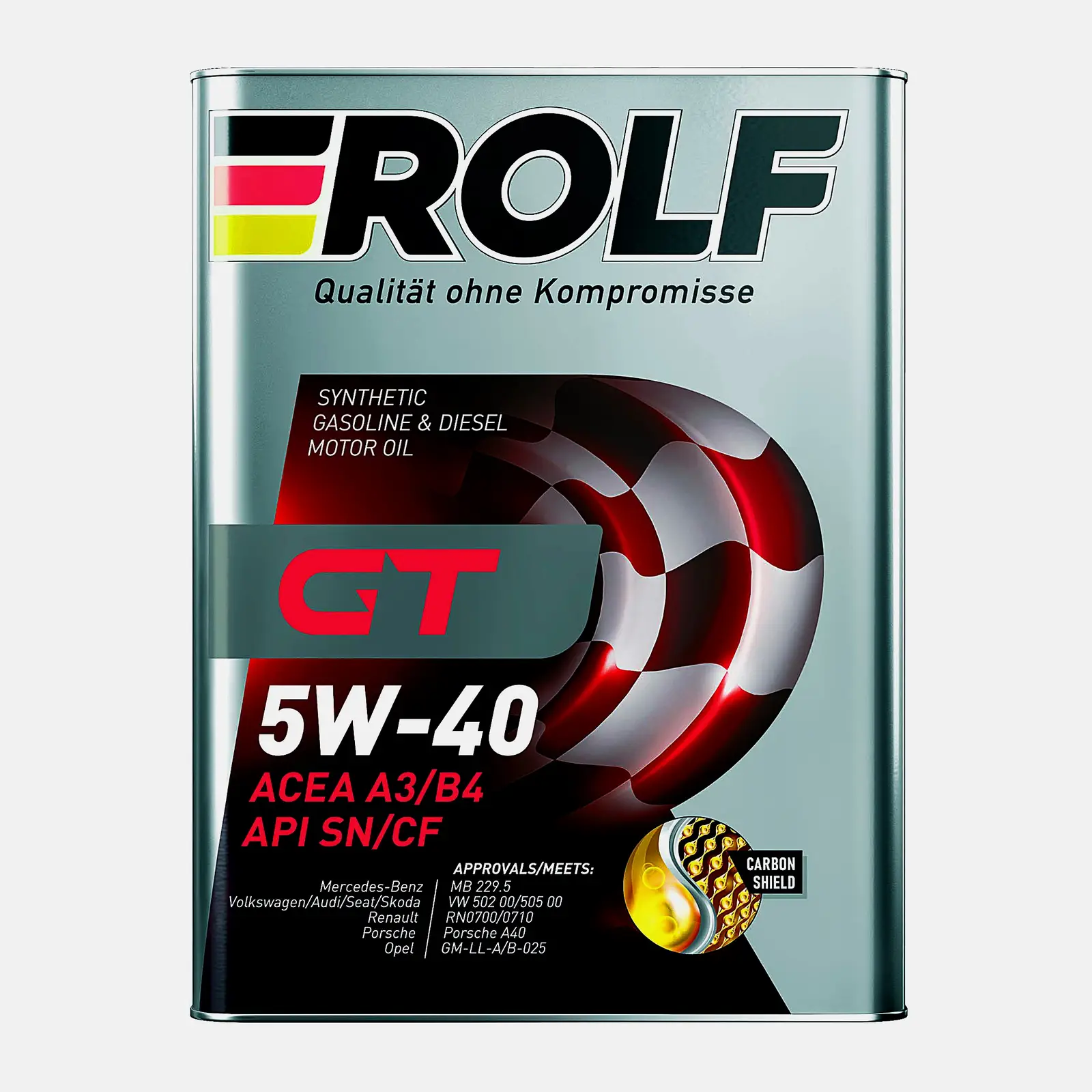 Масло синтетическое Rolf Gt Sae 5W-40 API SN/CF 4л