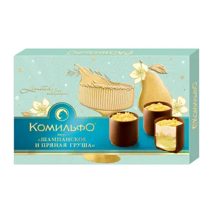 Изображение товара Конфеты со вкусом шампанского и пряной груши Комильфо 116г