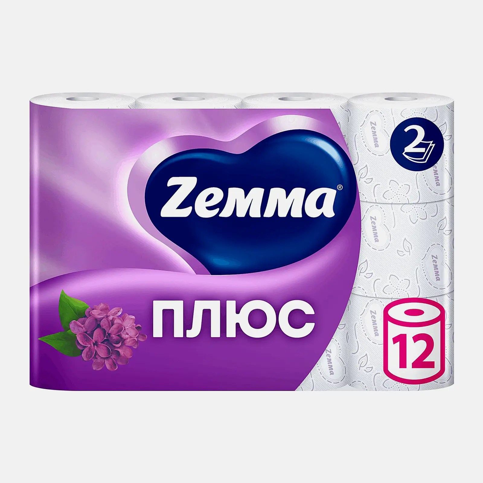 Туалетная бумага Zewa Плюс Сирень 2 слоя 12 рулонов в ассортименте Туалетная бумага Zewa Плюс Сирень 2 слоя 12 рулонов в ассортименте
