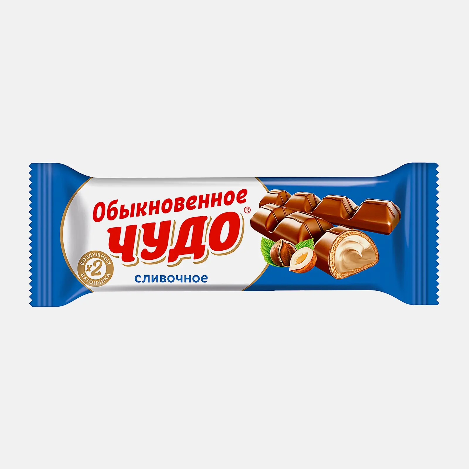 Изображение товара Батончик сливочный Обыкновенное чудо 55г - хрустящий шоколадный деликатес