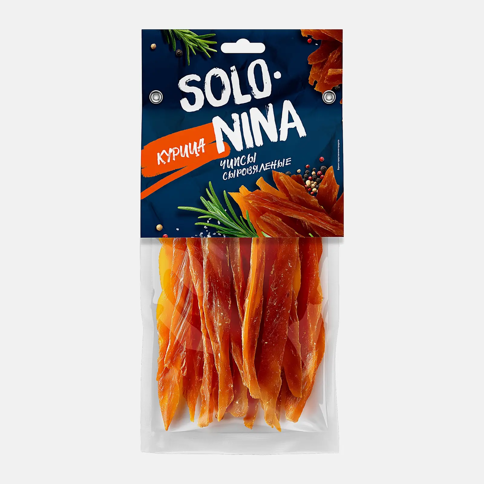 Изображение товара Чипсы из курицы Solonina 50г мясная закуска