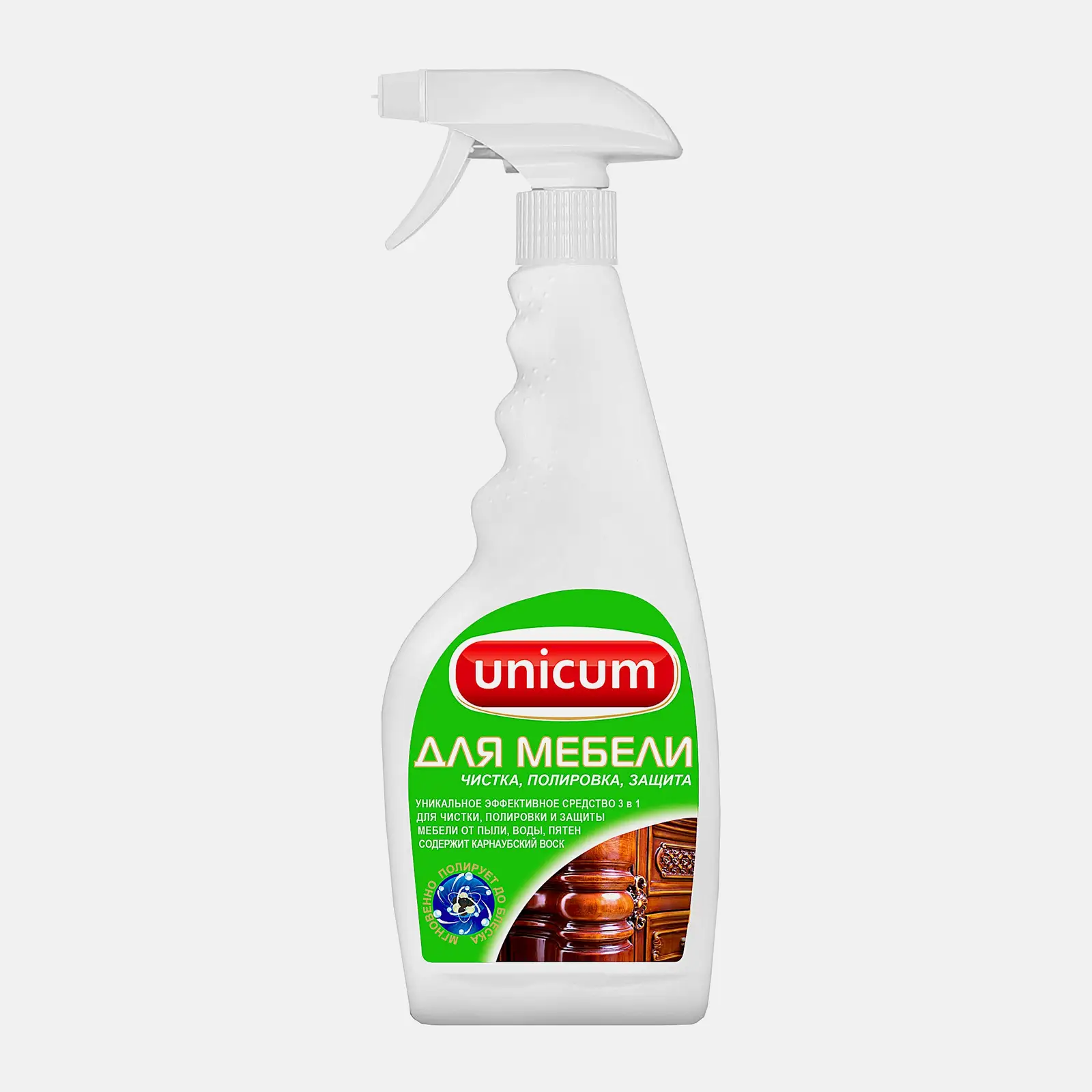 Средство для полировки мебели Unicum 3в1 500мл