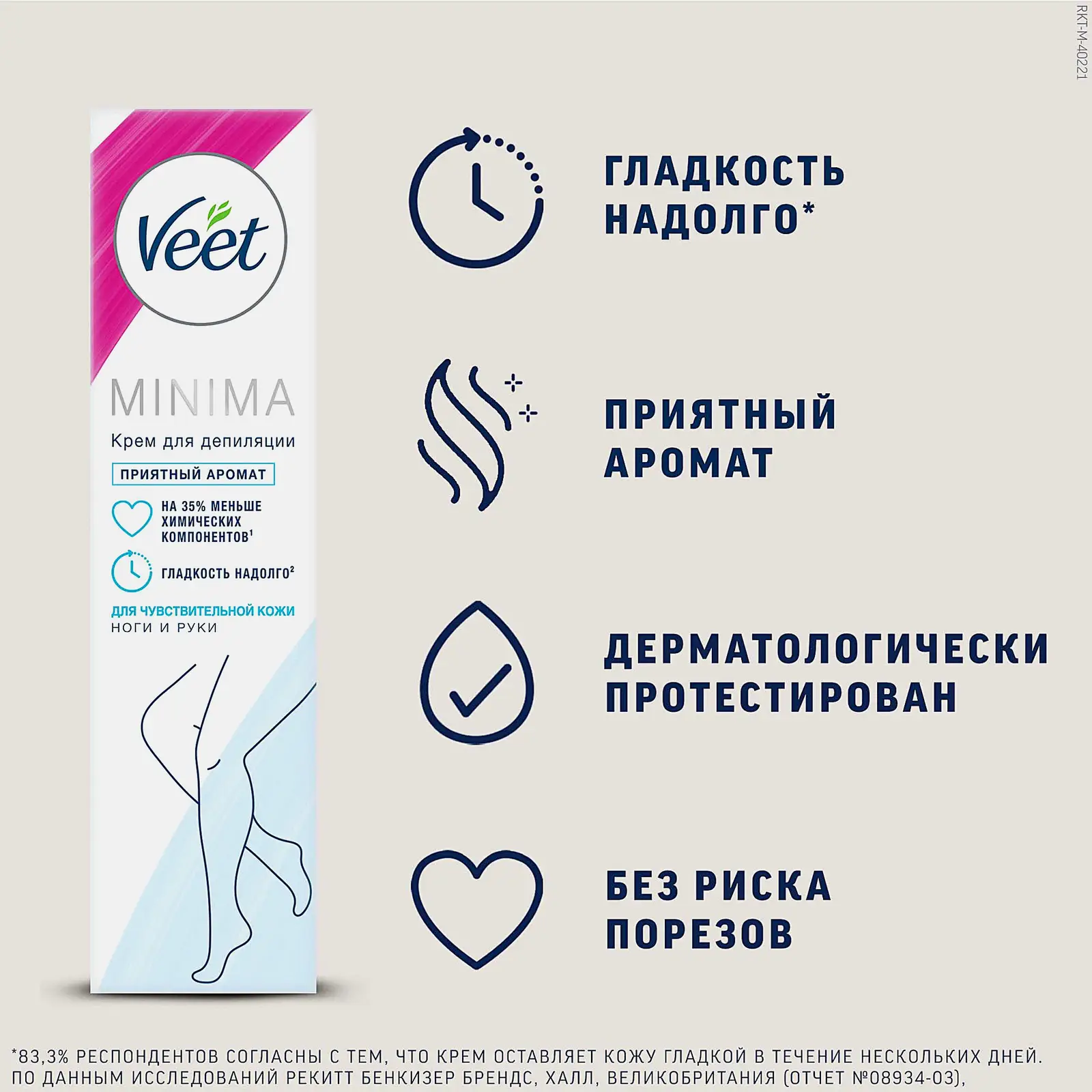 Крем для депиляции Veet Minima для чувствительной кожи 200мл
