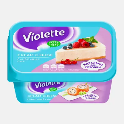 Сыр творожный Violette Cream cheese Сливочный 70% 400г