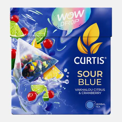 Травяной чай Sour Blue цитрус и клюква Curtis 15пир