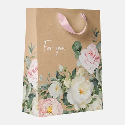 Подарочный пакет 32*26.5*12.5см KL Spring Flowers Сити Хоум Трейд в ассортименте