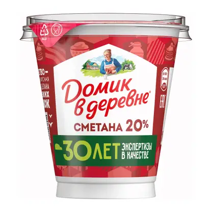 Изображение товара Сметана Домик в Деревне 20% 300г