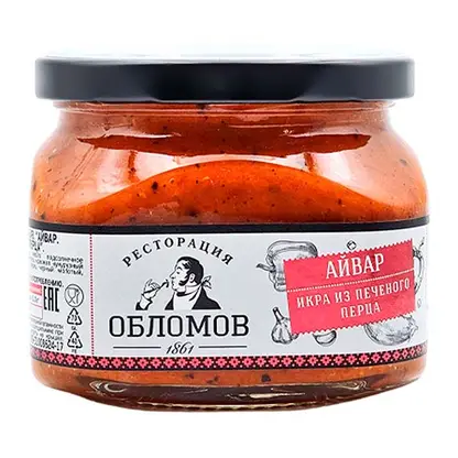 Изображение товара Икра Айвар из запеченного перца Ресторация Обломов 330г