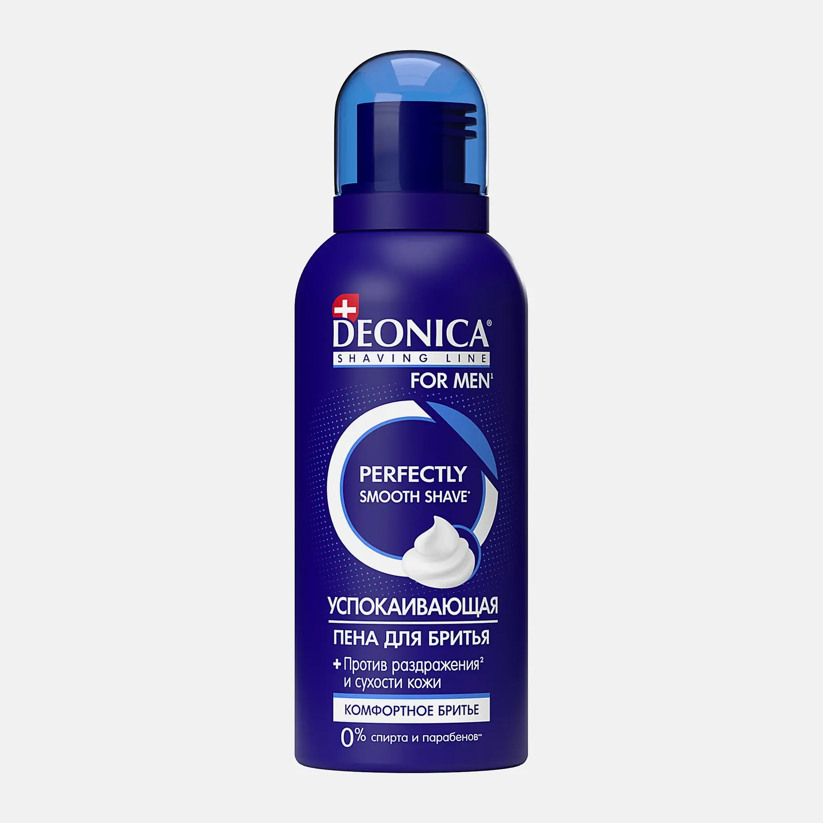 Мужская пена для бритья успокаивающая Комфортное бритье Deonica 95мл