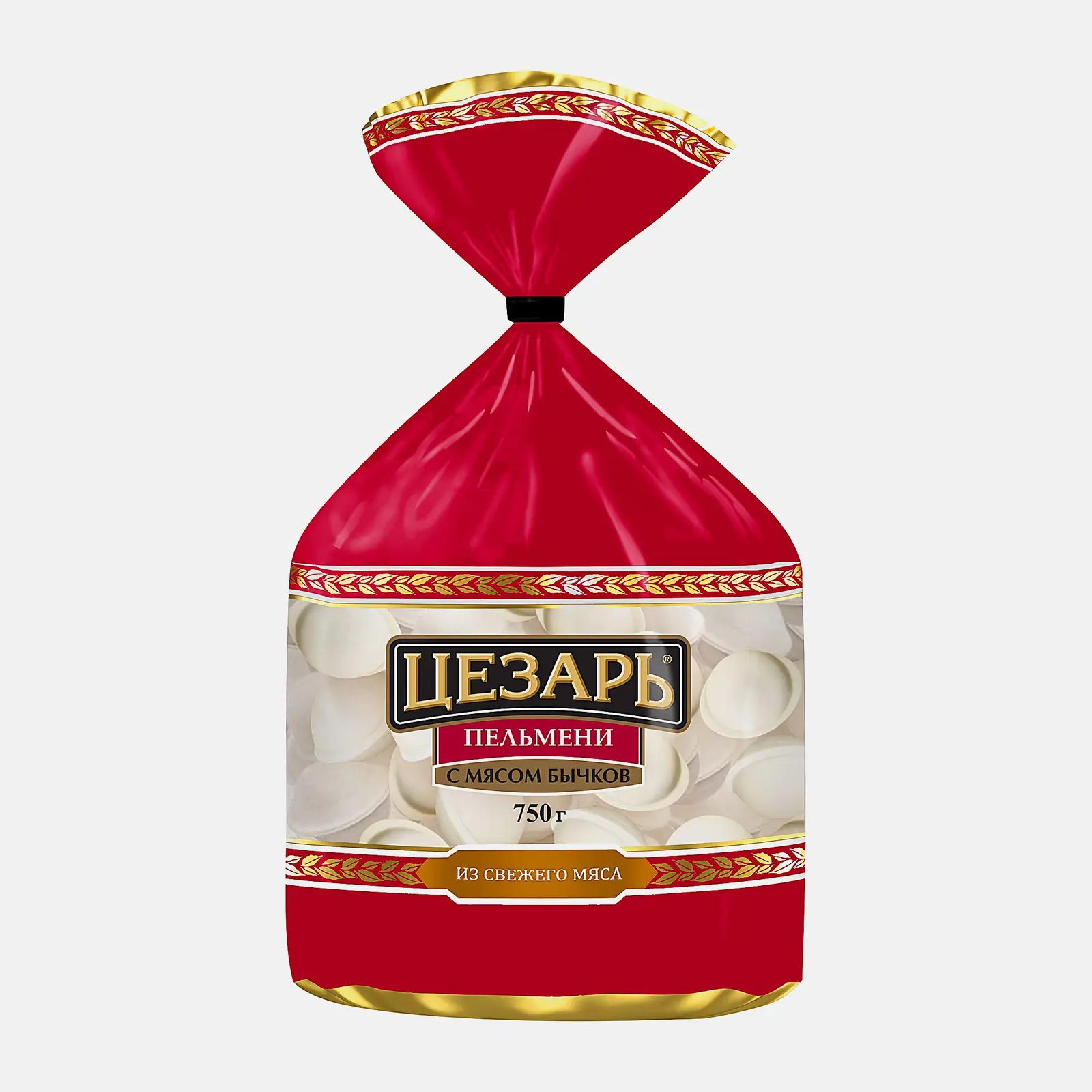 Пельмени Цезарь с мясом бычков 750г