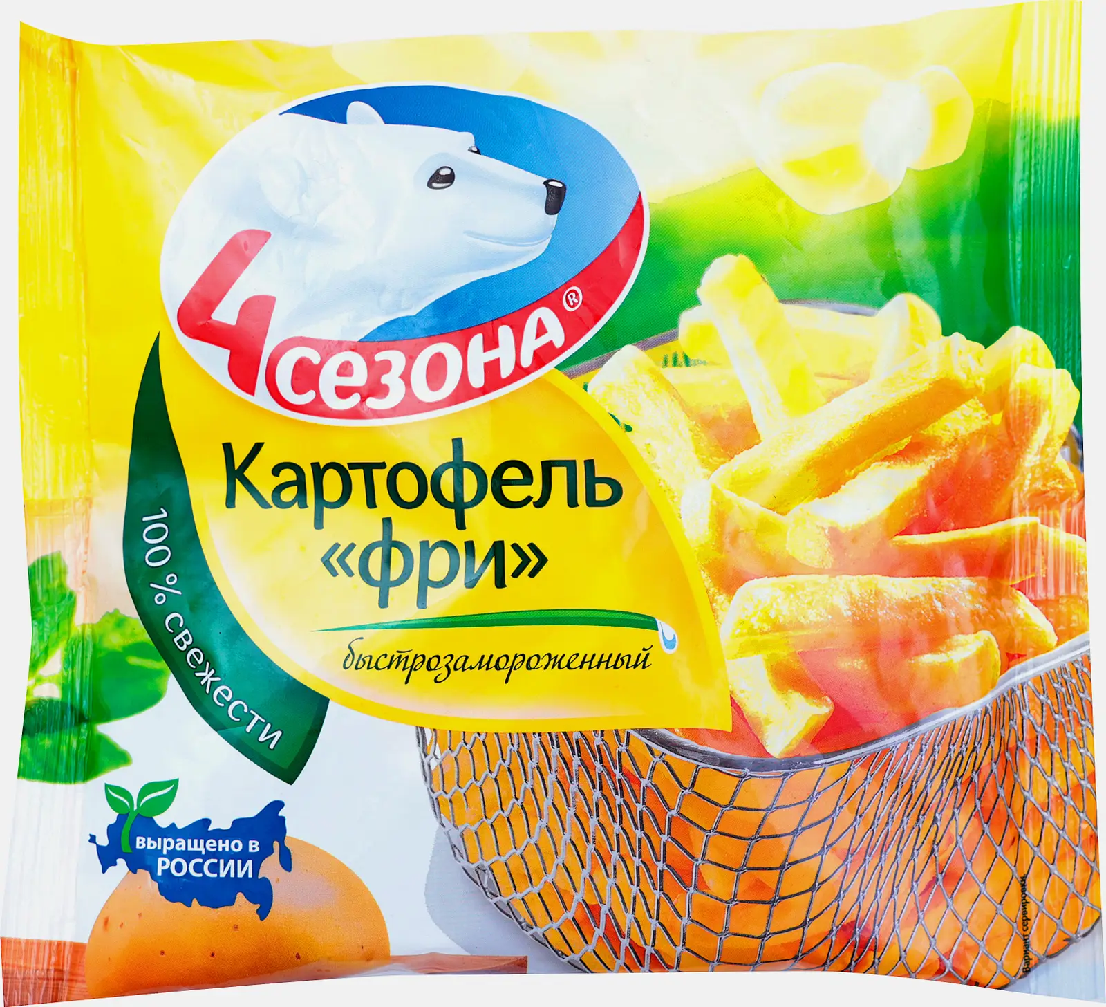 Картофель Фри 4 Сезона быстрозамороженный 450г