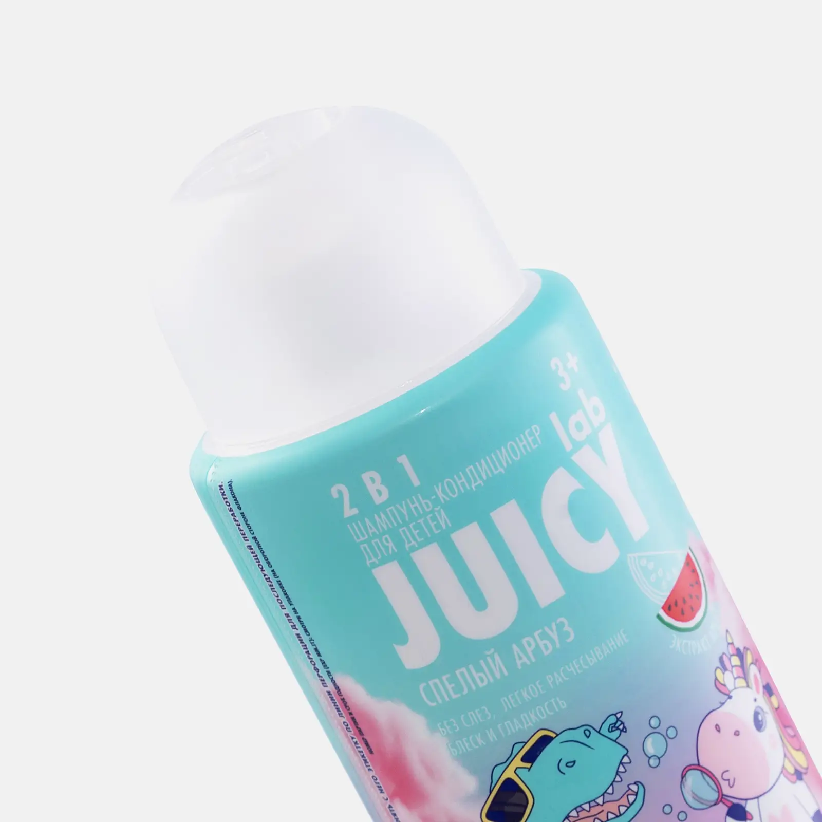 Шампунь-кондиционер для детей Juicy Lab Спелый арбуз 2в1 250мл - фото 3 Шампунь-кондиционер для детей Juicy Lab Спелый арбуз 2в1 250мл - фото 3