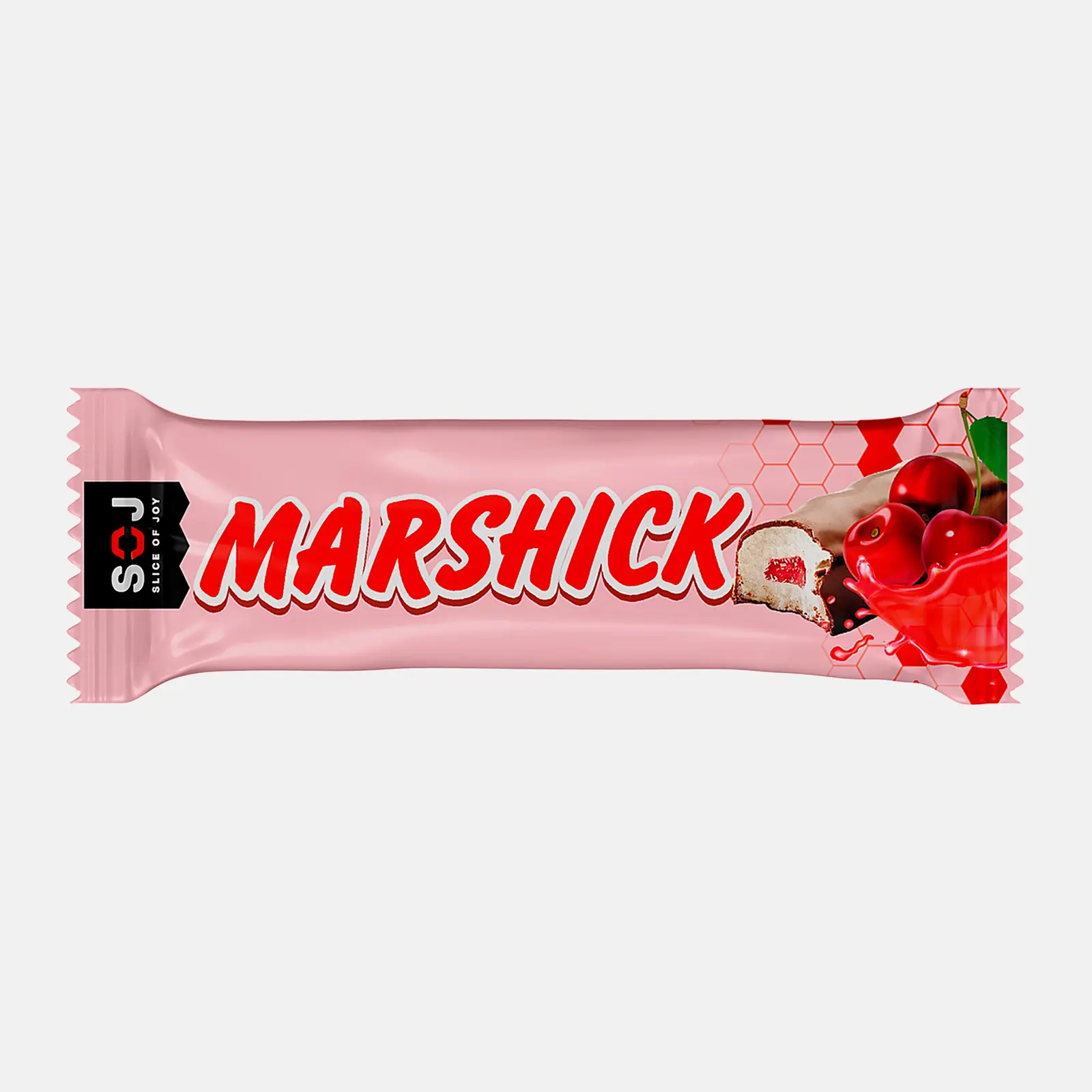 Изображение товара Батончик Soj Marshmallow с вишневой начинкой в молочном шоколаде 30г Изображение товара Батончик Soj Marshmallow с вишневой начинкой в молочном шоколаде 30г