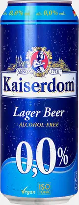 Пиво Kaiserdom Lager светлое безалкогольное пастеризованное 0.5% 500мл
